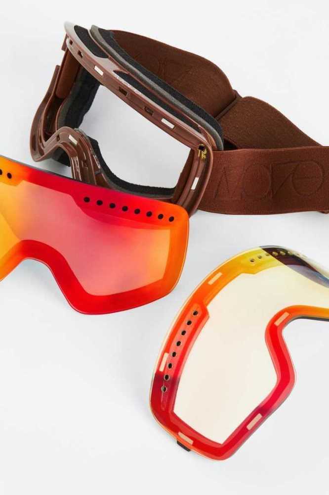 Lentes De Sol H&M Ski Goggles Hombre Marrom Naranjas | 421976GPN