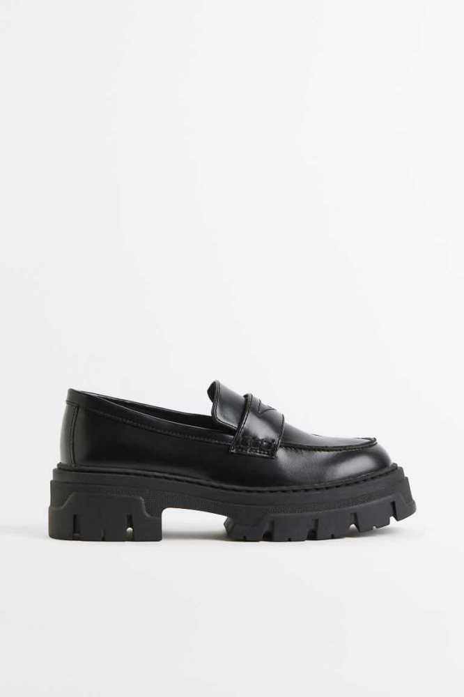 Loafers H&M Fornido Mujer Negros | 078231MLS