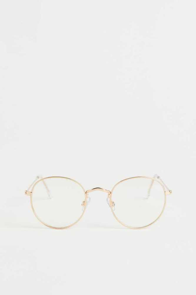 Los Anteojos H&M Round Eyeglasses Hombre Dorados | 902475MEQ