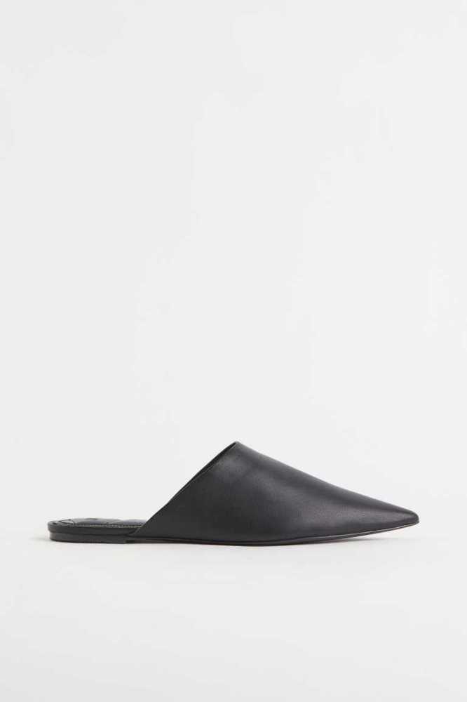 Mulas H&M Pointed Mujer Negros | 461359NAY