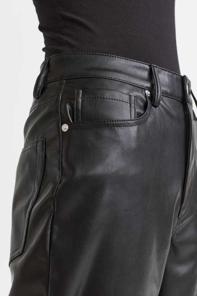 Pantalones H&M 90s Directo Mujer Negros | 491357PKB