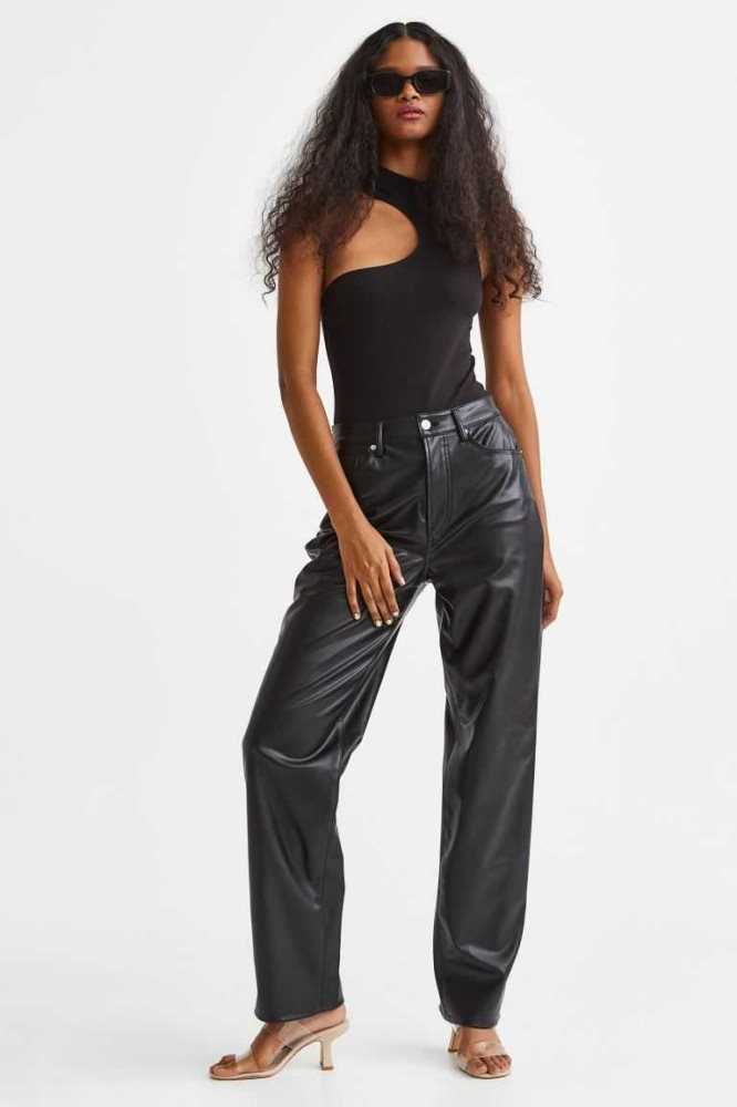 Pantalones H&M 90s Directo Mujer Negros | 491357PKB