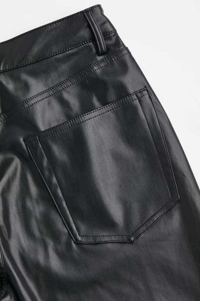 Pantalones H&M 90s Directo Mujer Negros | 683197DIZ