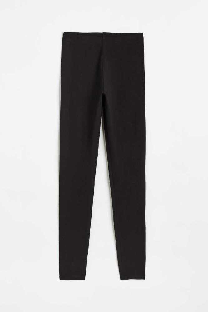 Pantalones H&M Algodon Jersey Leggings Mujer Marrom Oscuro | 508429VHY