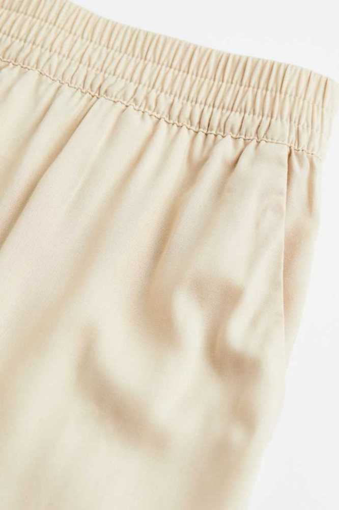 Pantalones H&M Anchos-cut Pull-on Mujer Verdes Claro | 819643AQR