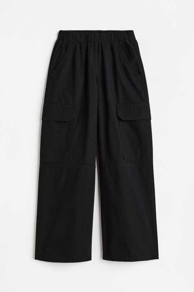 Pantalones H&M Anchos-leg Cargo Niños Morados Oscuro | 193265IKC