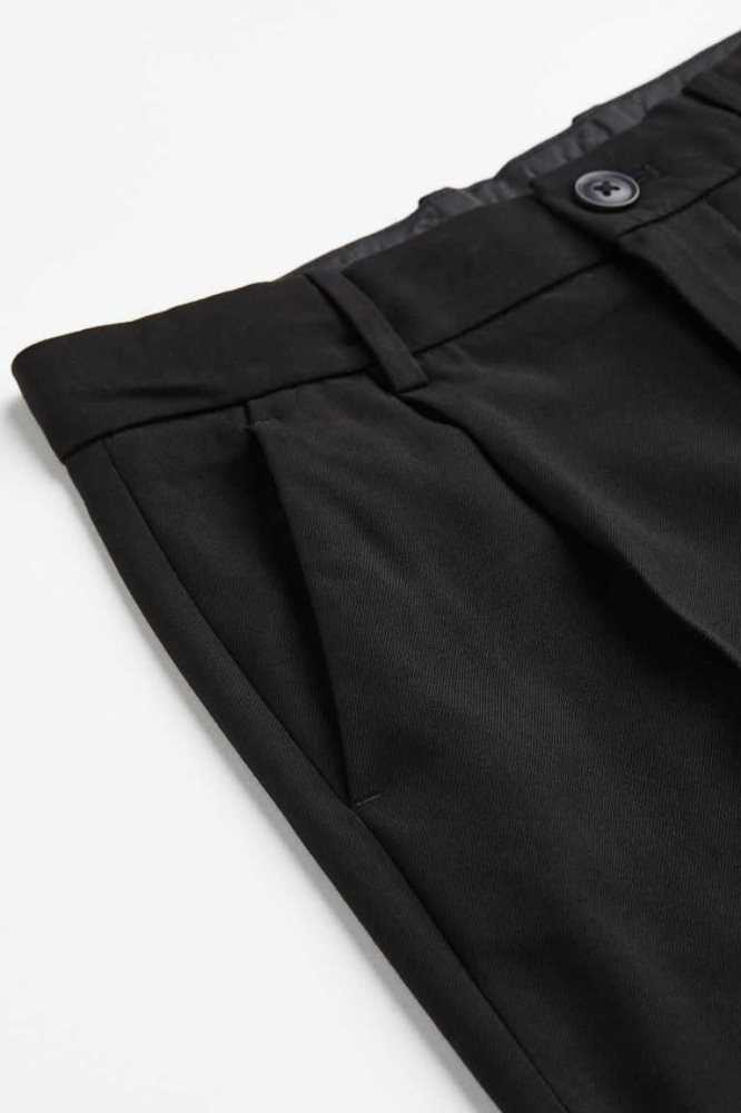 Pantalones H&M Anchos-leg Niños Negros | 283564JQI