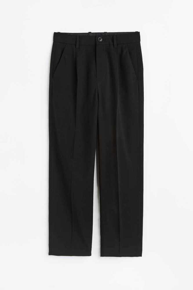 Pantalones H&M Anchos-leg Niños Negros | 395417ZLE