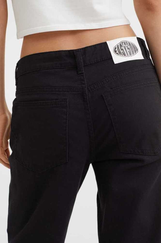 Pantalones H&M Anchos-leg Twill Mujer Kaki Verdes | 827143VNK