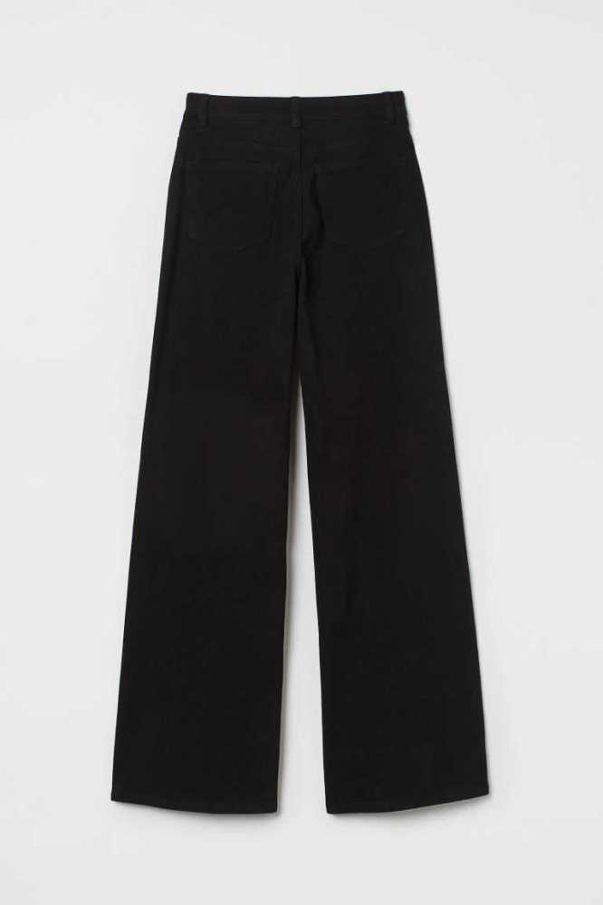 Pantalones H&M Anchos-leg Twill Mujer Morados | 897316VHM