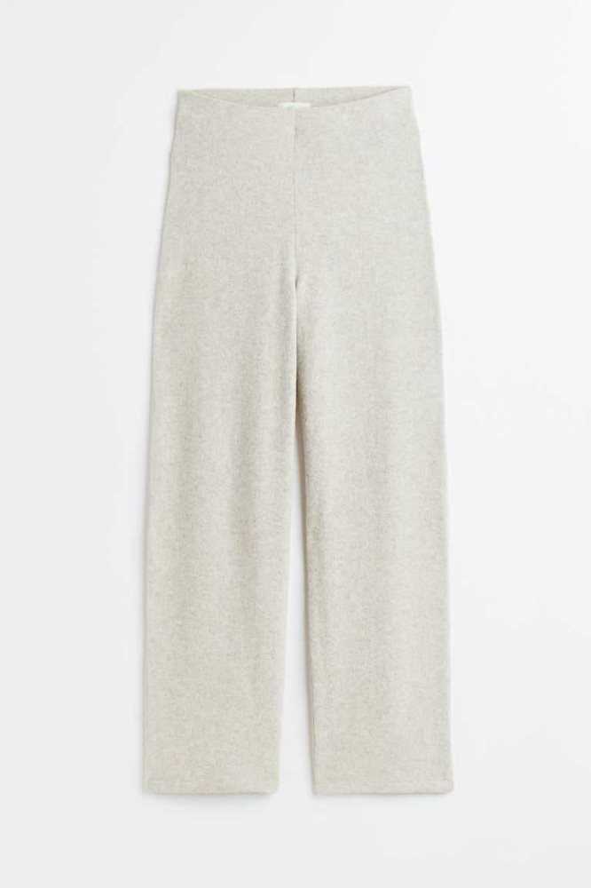 Pantalones H&M Brushed Jersey Mujer Beige Claro | 360429UIJ