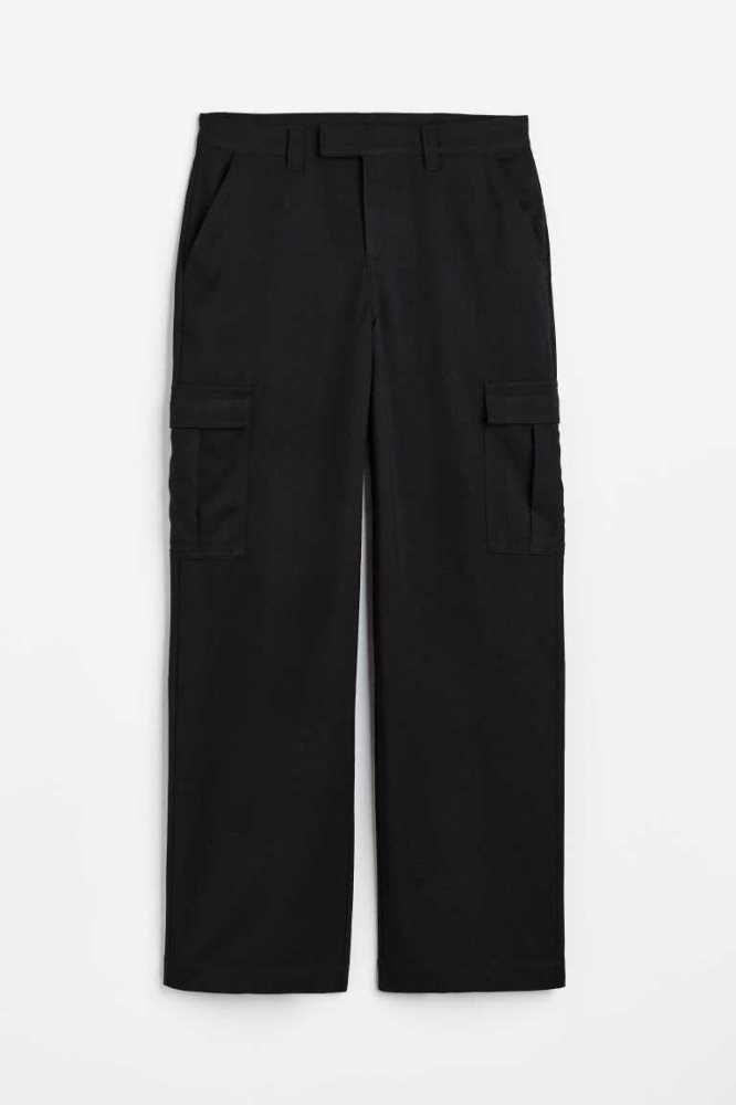 Pantalones H&M Directo Cargo Mujer Azules | 948263ZGQ