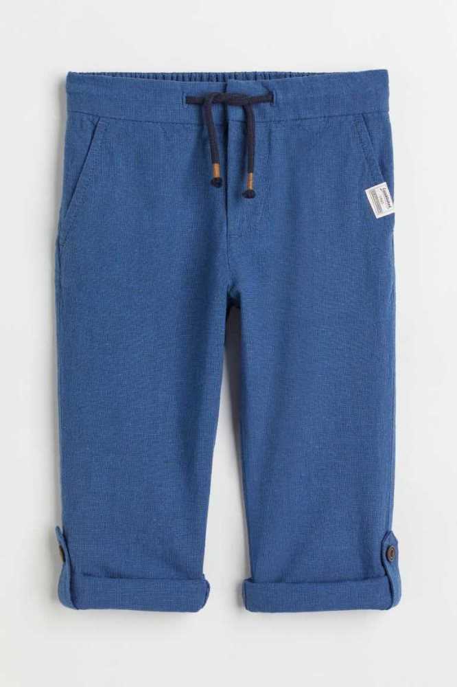 Pantalones H&M Directo Fit Niños Azul Marino Azules | 507983IXU