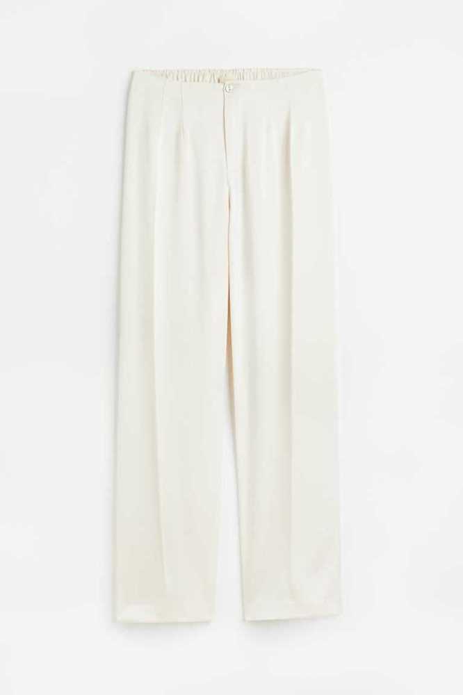 Pantalones H&M Directo Mujer Blancos | 985320UQB