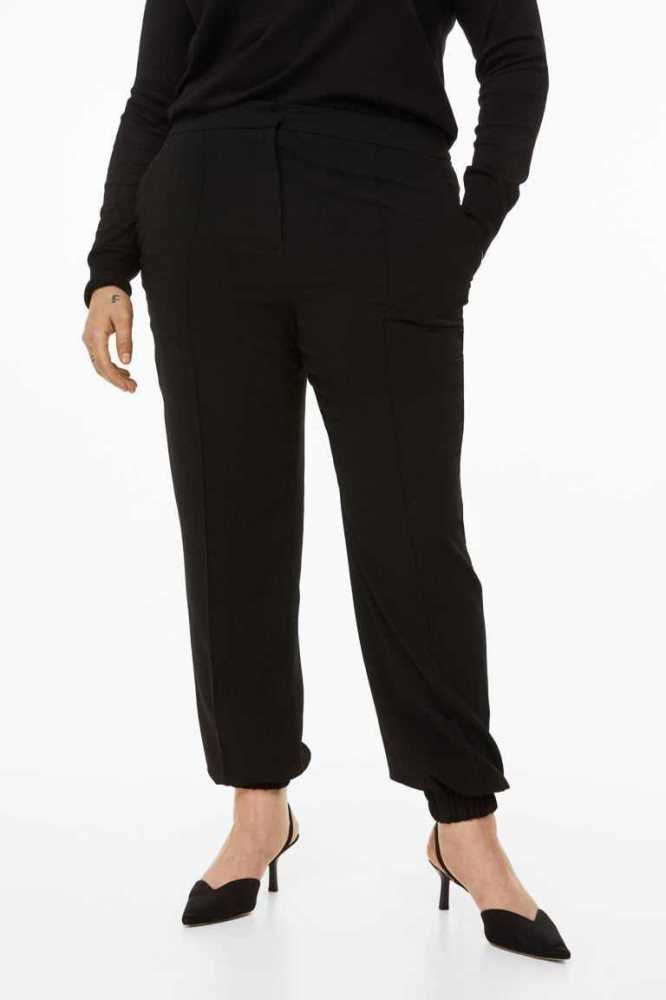 Pantalones H&M Dressy Joggers Mujer Negros | 120934QUY