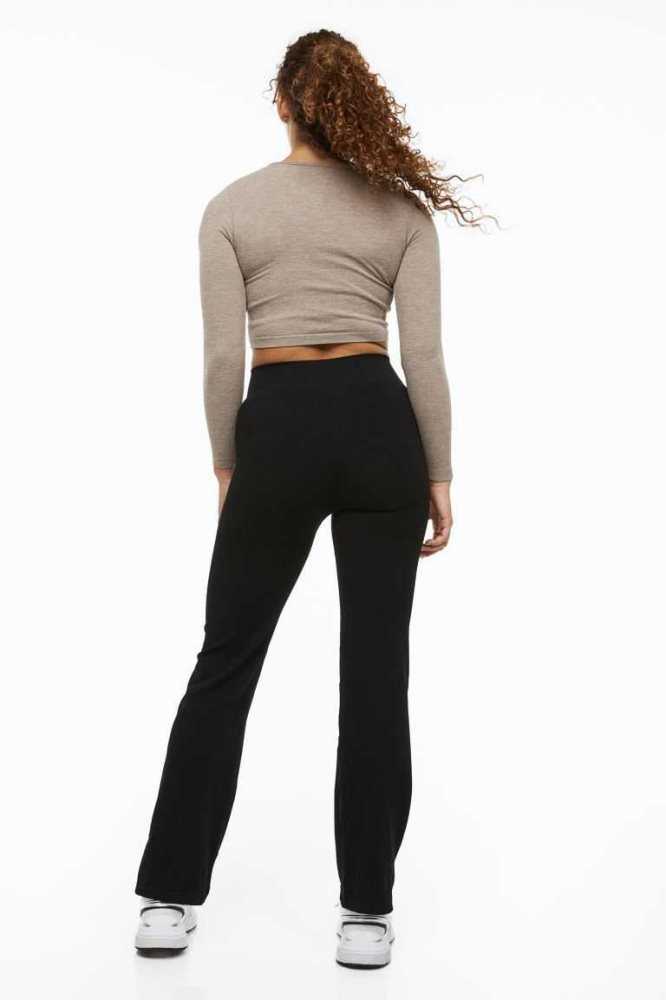 Pantalones H&M DryMove Seamless Sports tights Mujer Negros | 260378PTY