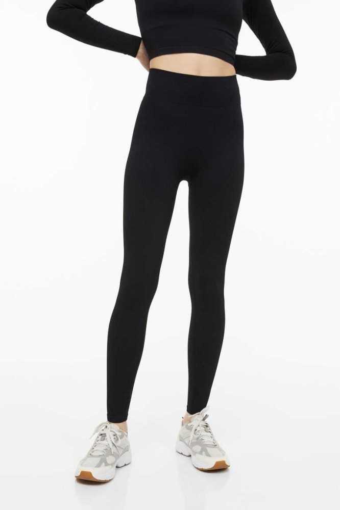 Pantalones H&M DryMove Seamless Sports tights Mujer Morados Claro | 437152JQN