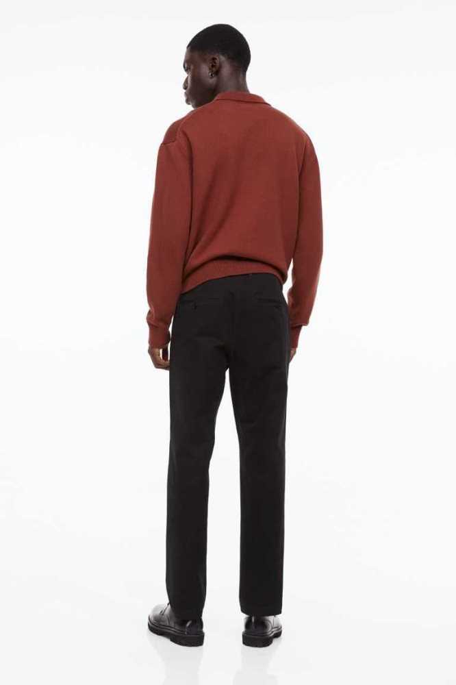 Pantalones H&M Essentials No 9: THE CHINOS Hombre Negros | 358794CJO