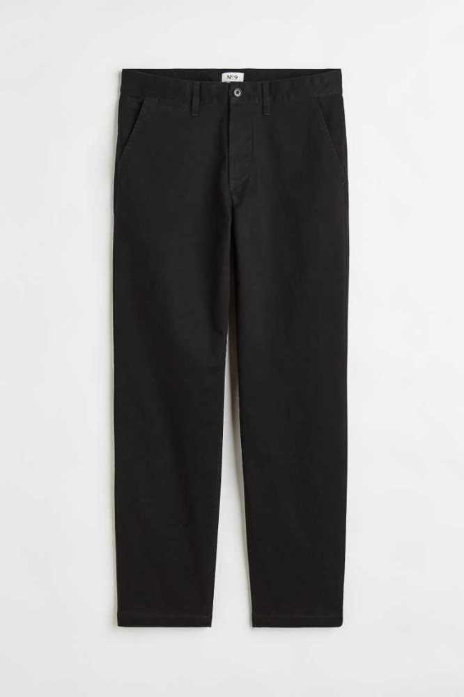 Pantalones H&M Essentials No 9: THE CHINOS Hombre Negros | 358794CJO