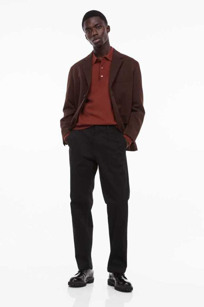 Pantalones H&M Essentials No 9: THE CHINOS Hombre Negros | 358794CJO