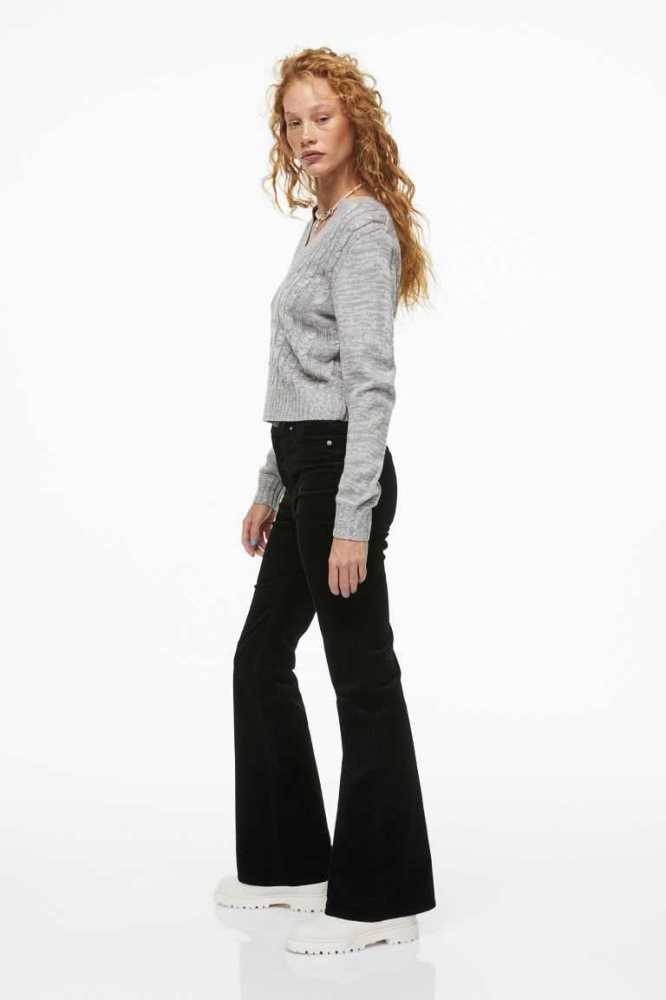 Pantalones H&M Flared Corduroy Mujer Rosas | 234957RMW