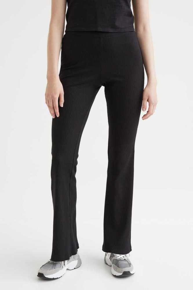 Pantalones H&M Flared Leggings Mujer Grises Oscuro | 614825OYT