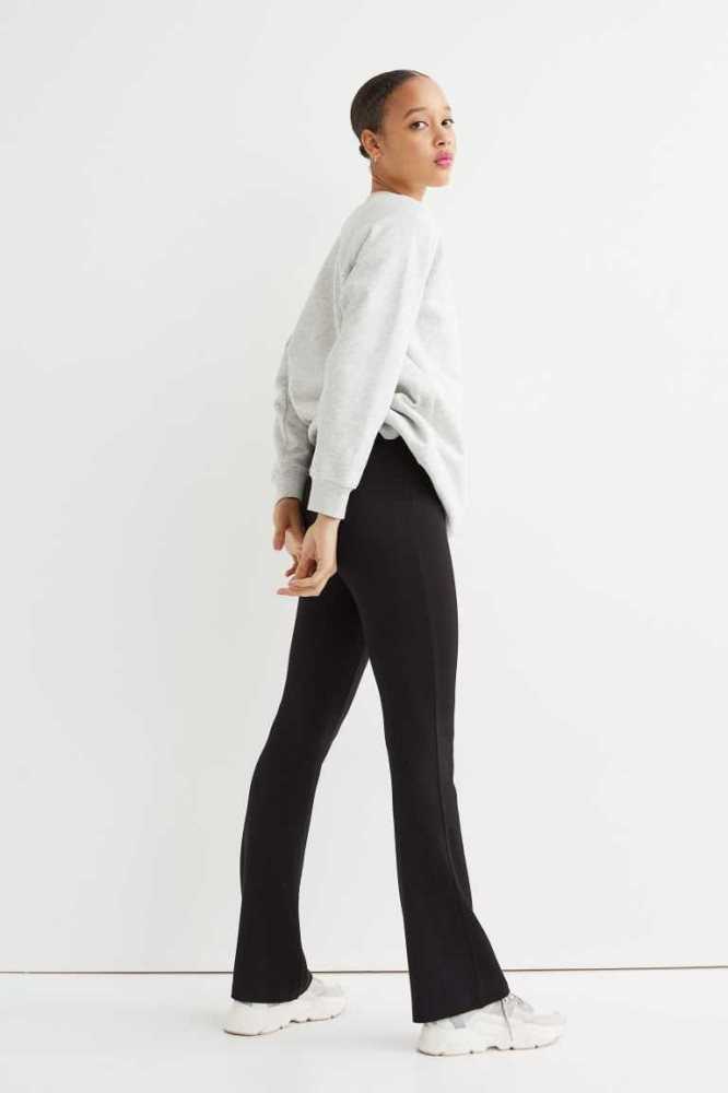 Pantalones H&M Flared Leggings Mujer Negros | 328450FZC