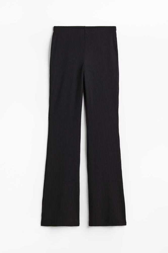 Pantalones H&M Flared Leggings Mujer Negros | 497681WAS