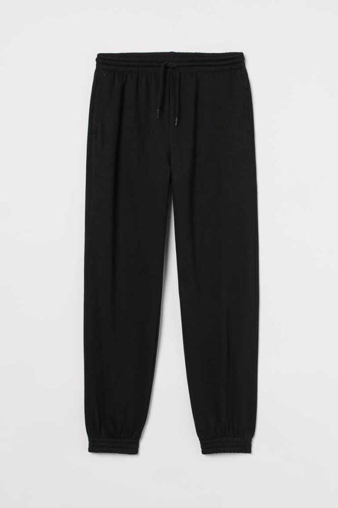 Pantalones H&M High Cintura Joggers Mujer Grises Claro | 290681AGI