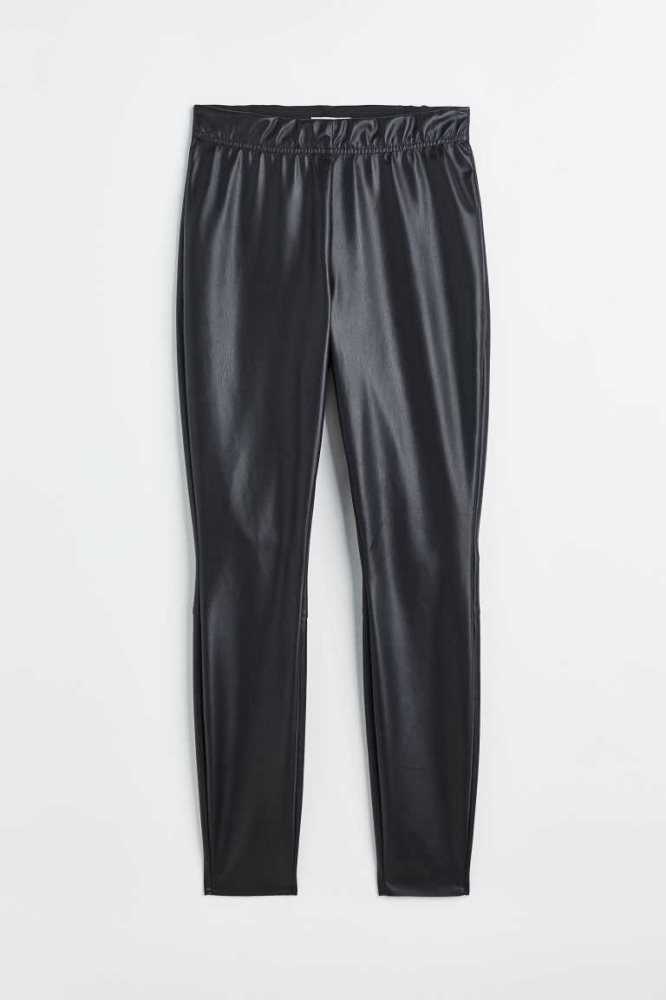 Pantalones H&M High Cintura Leggings Mujer Marrom Oscuro | 705862GEB