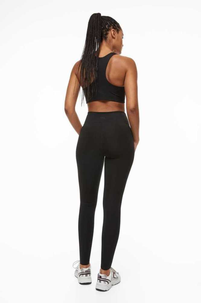 Pantalones H&M High Cintura Sports Leggings Mujer Turquesa Oscuro | 537284IAU