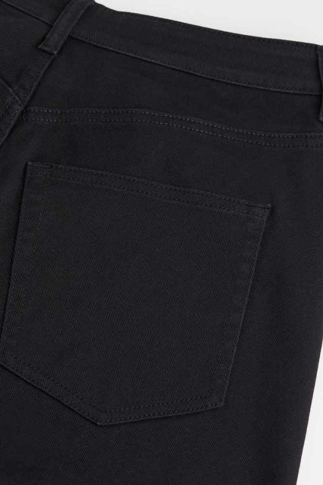 Pantalones H&M High Cintura Twill Mujer Negros | 932861VRF