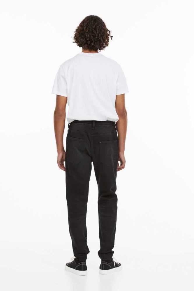 Pantalones H&M Híbrido Regular Tapered Joggers Hombre Negros | 635407OKE