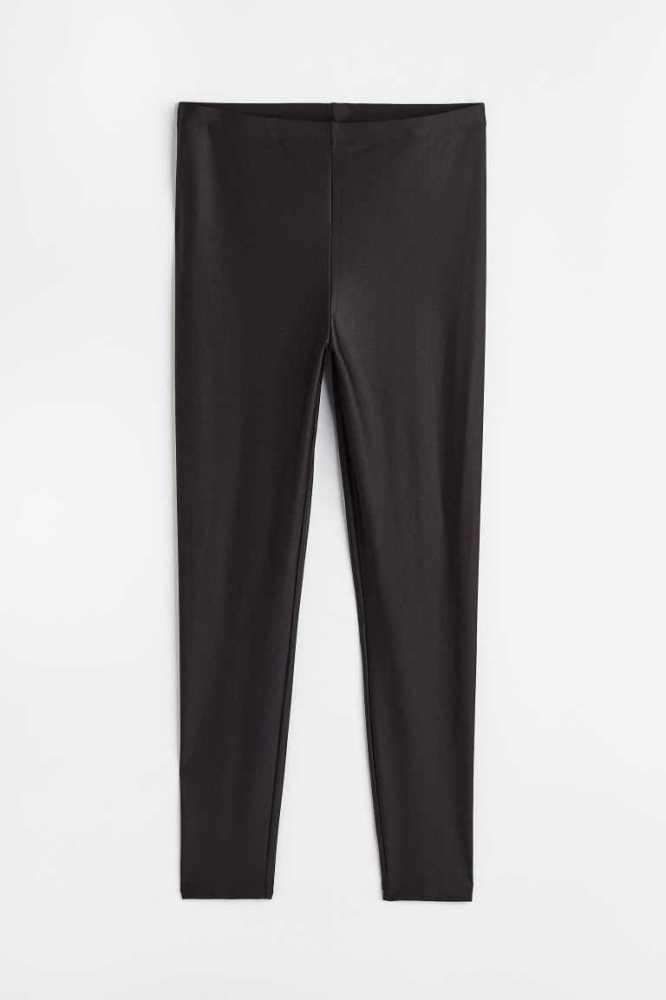 Pantalones H&M Jersey Leggings Mujer Negros | 017685RWG