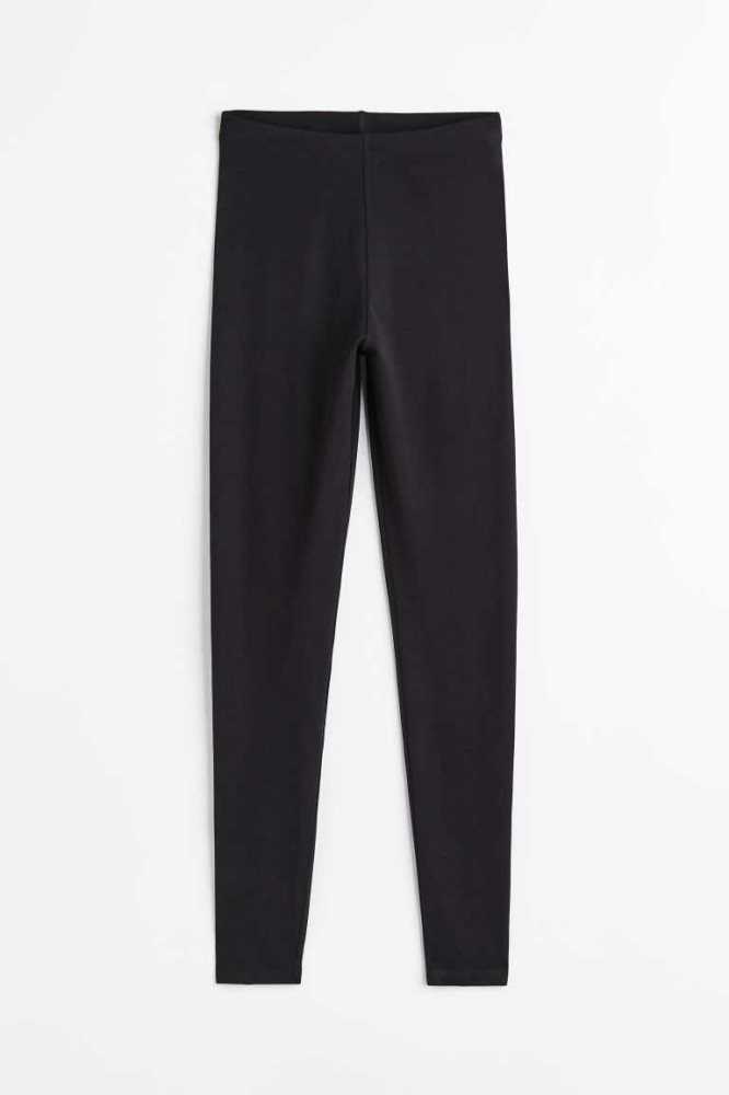 Pantalones H&M Jersey Leggings Mujer Negros | 862174IJY