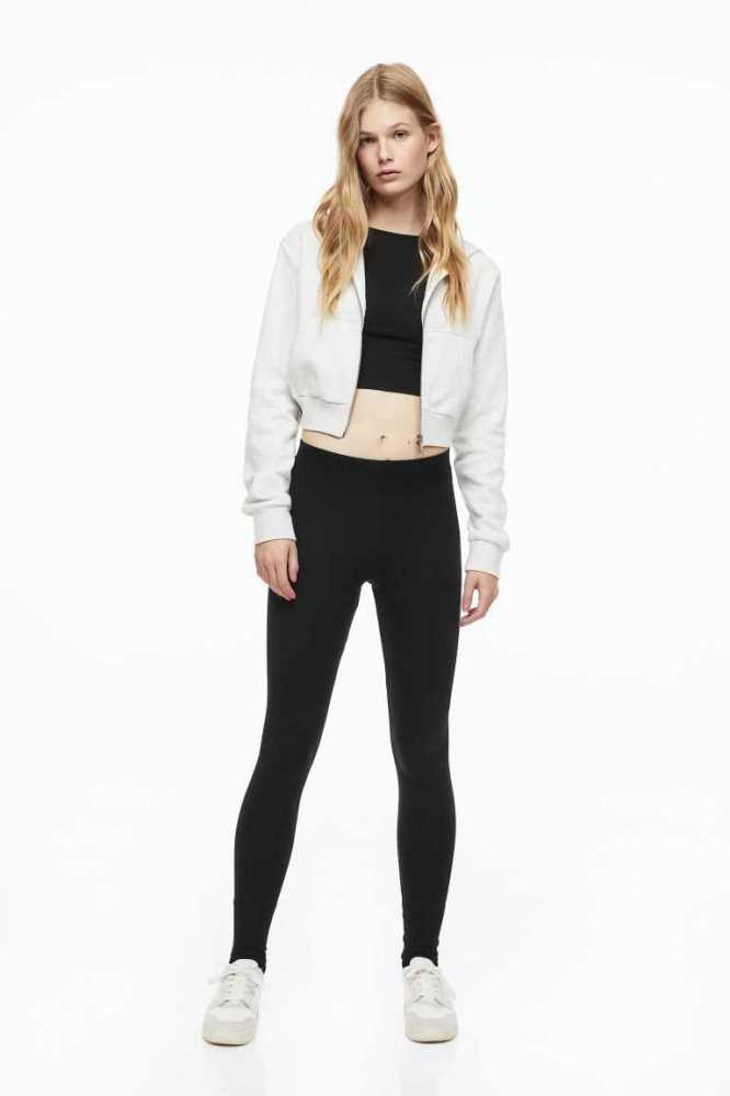 Pantalones H&M Jersey Leggings Mujer Negros | 862174IJY