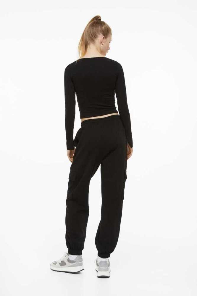 Pantalones H&M Joggers Mujer Grises Claro | 695138MIH