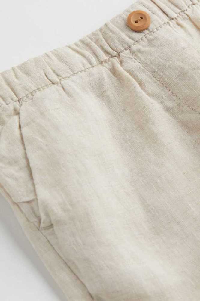 Pantalones H&M Linen Chinos Niños Beige Claro | 196734IEK