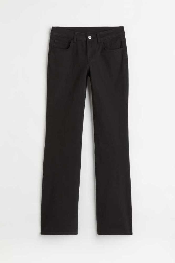 Pantalones H&M Low Cintura Flared Twill Mujer Blancos | 094637PHW