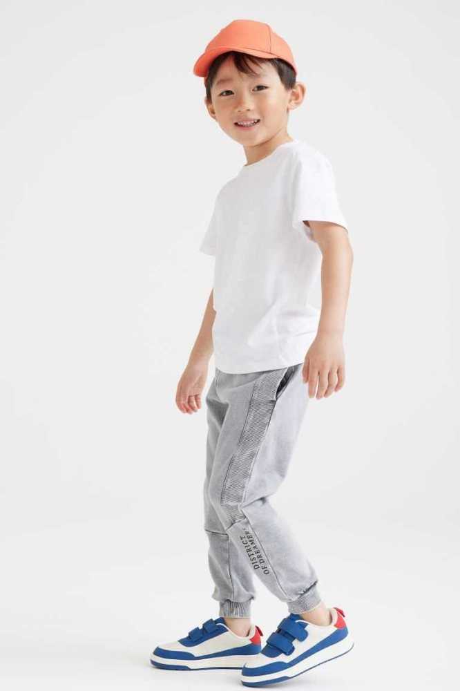 Pantalones H&M Niños Grises Claro | 431592KLX