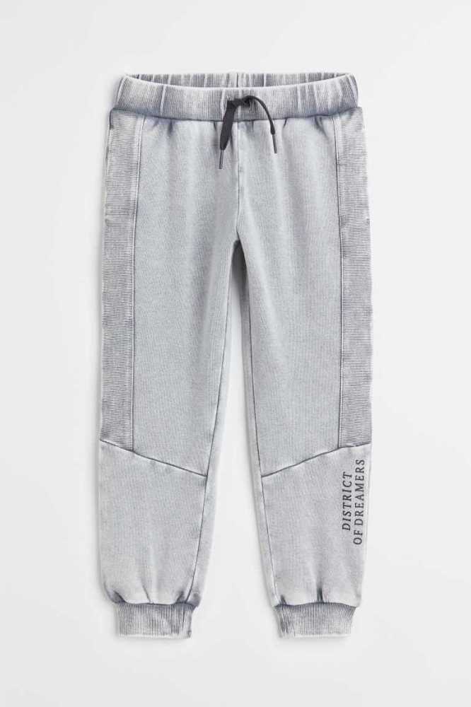 Pantalones H&M Niños Grises Claro | 431592KLX