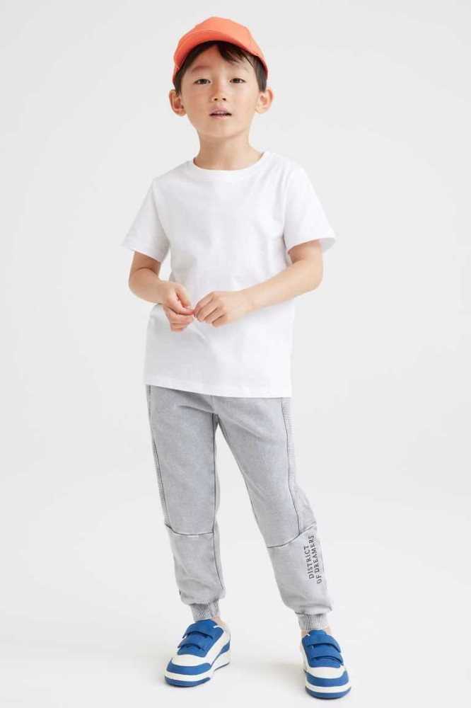 Pantalones H&M Niños Grises Claro | 431592KLX