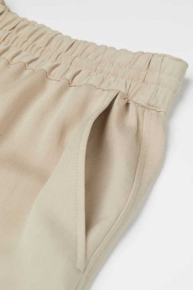 Pantalones H&M Pull-on Lyocell-blend Mujer Beige Claro | 517492RTO