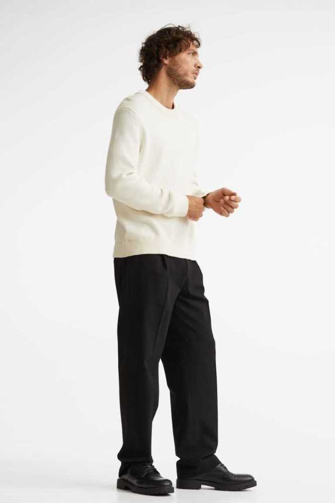 Pantalones H&M Regular Fit Hombre Negros | 824093DAM