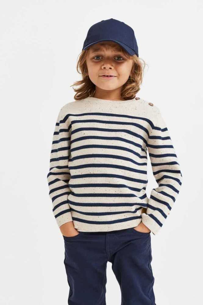 Pantalones H&M Relaxed Fit Forro Twill Niños Marrom | 049658EJV