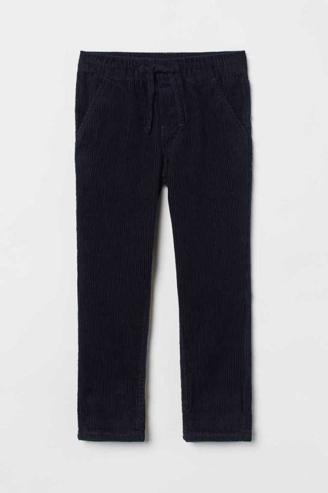 Pantalones H&M Relaxed Fit Pull-on Niños Azules Oscuro | 079162QXE