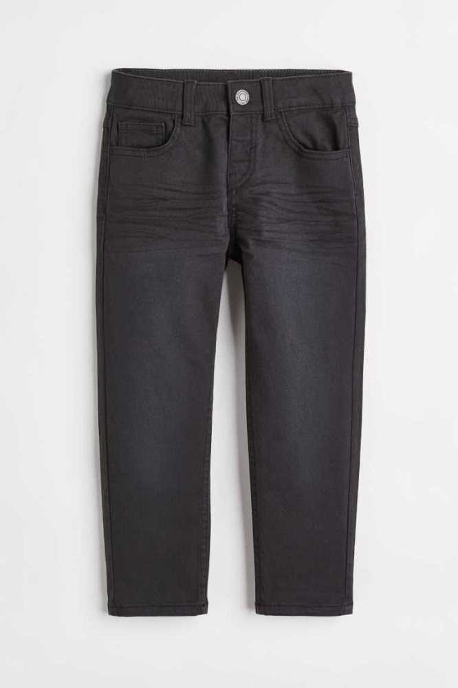 Pantalones H&M Relaxed Fit Twill Niños Grises Oscuro | 087513HRT