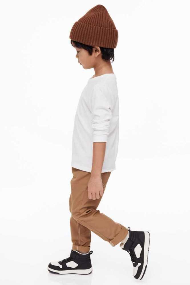 Pantalones H&M Relaxed Tapered Fit Niños Azules Oscuro | 209576DNC