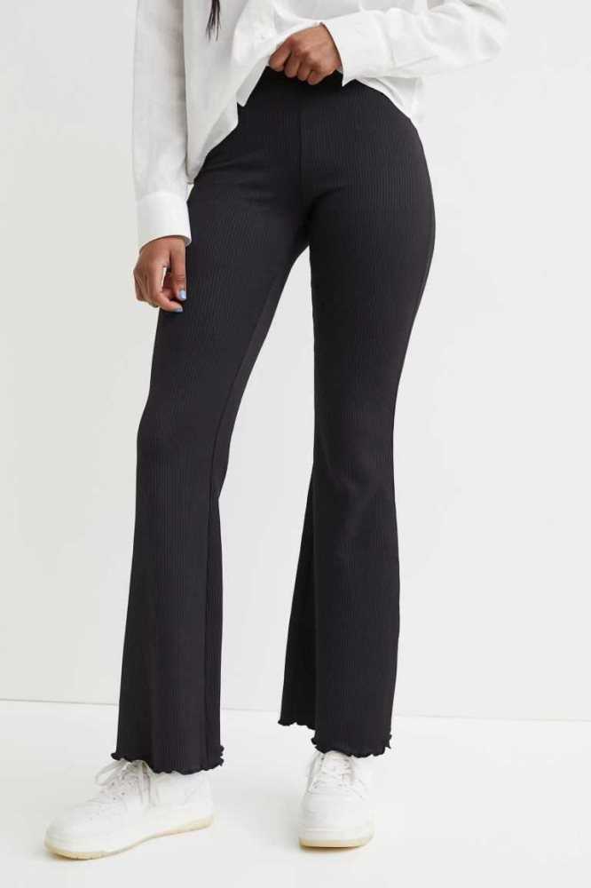 Pantalones H&M Rib-knit Mujer Marrom Oscuro | 650782SUE