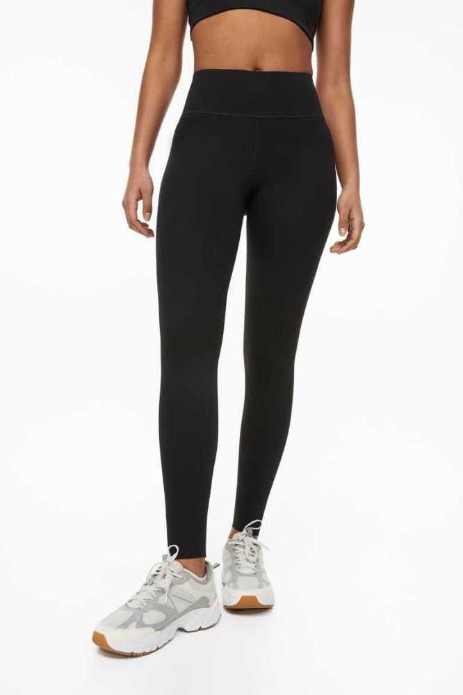 Pantalones H&M ShapeMove Sports tights Mujer Azul Marino Azules | 214687XYG